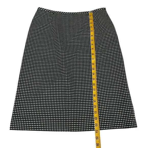 Le Suit Polka Dot Skirt Suit Black White Professional Business Set Size 8 Office - Picture 14 of 16